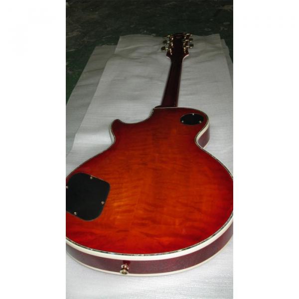 Custom Shop LP Flame Maple Top Red Iced Tea Electric Guitar #2 image