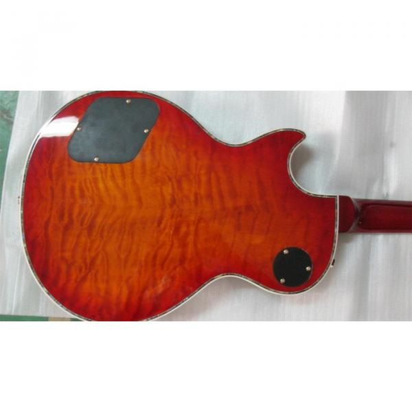 Custom Shop LP Flame Maple Top Red Iced Tea Electric Guitar #4 image
