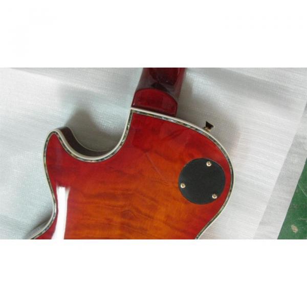 Custom Shop LP Flame Maple Top Red Iced Tea Electric Guitar #5 image