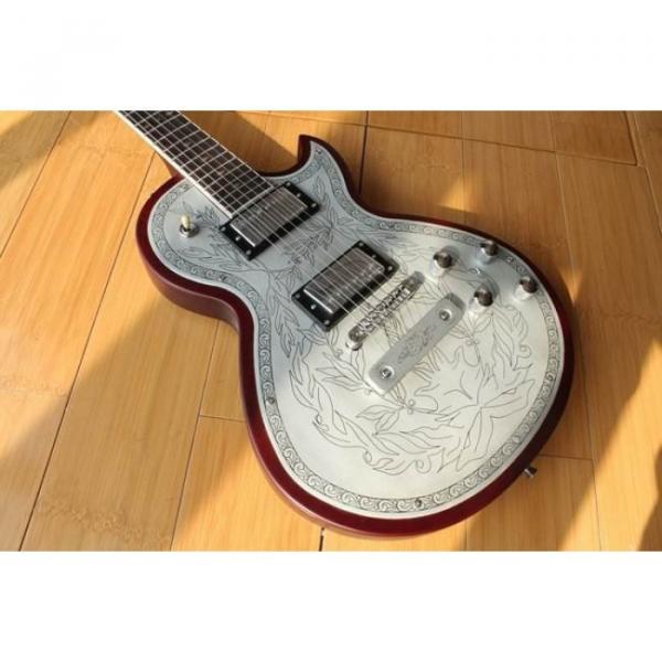 Custom Shop LP Engraved Aluminum Top Electric Guitar #1 image