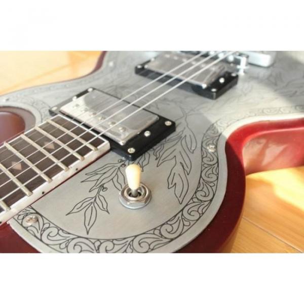 Custom Shop LP Engraved Aluminum Top Electric Guitar #2 image