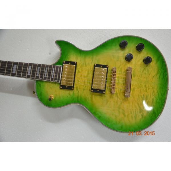 Custom Shop LP Apple Green Quilted Maple Top Standard Electric Guitar #1 image