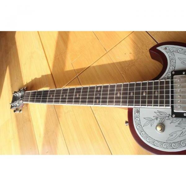 Custom Shop LP Engraved Aluminum Top Electric Guitar #4 image