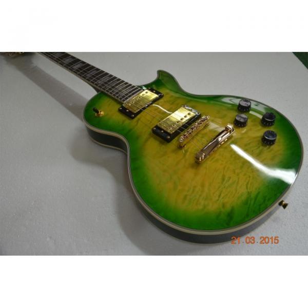 Custom Shop LP Apple Green Quilted Maple Top Standard Electric Guitar #3 image