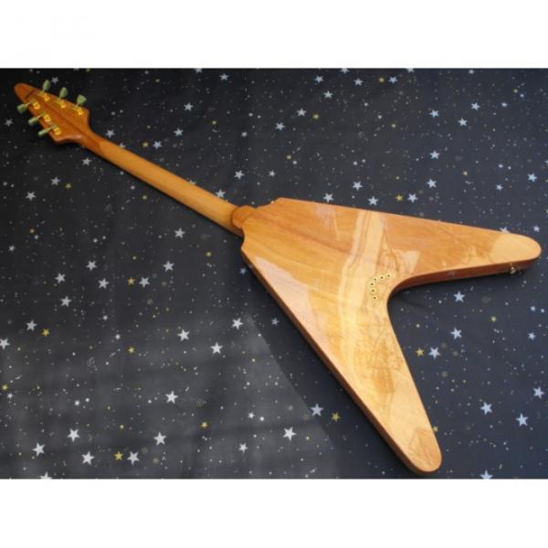 Custom Shop LP  Firehawk Natural Electric Guitar Flying V #2 image