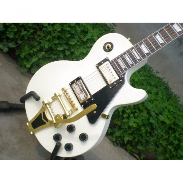 Custom Shop LP 1960 White Tremolo Electric Guitar #1 image