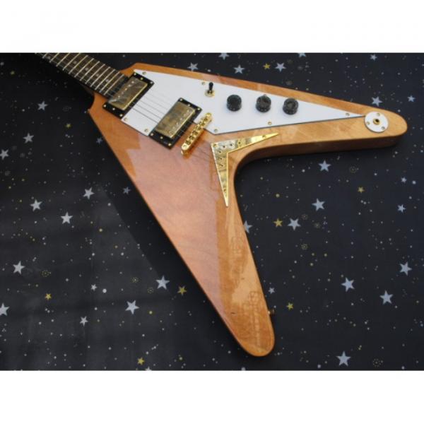 Custom Shop LP  Firehawk Natural Electric Guitar Flying V #5 image