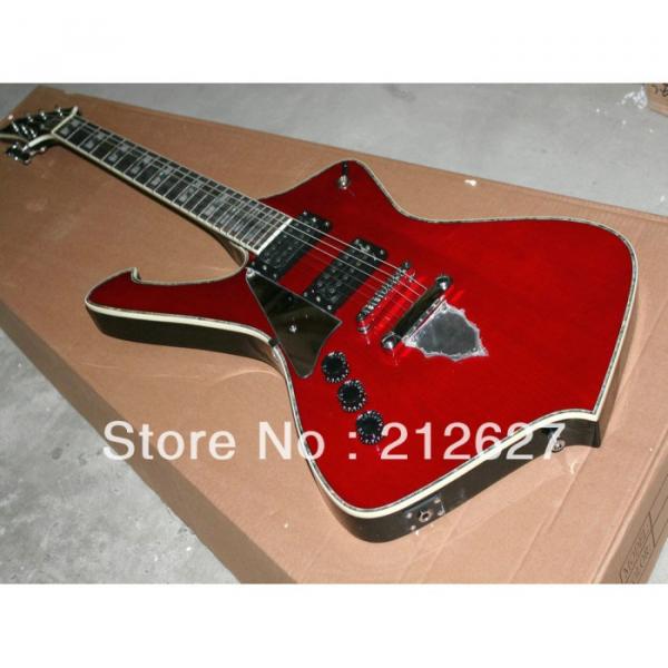 Custom Shop Left Iceman Ibanez Red Electric Guitar #4 image