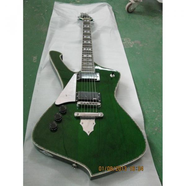 Custom Shop Left Iceman Ibanez Green Electric Guitar #1 image