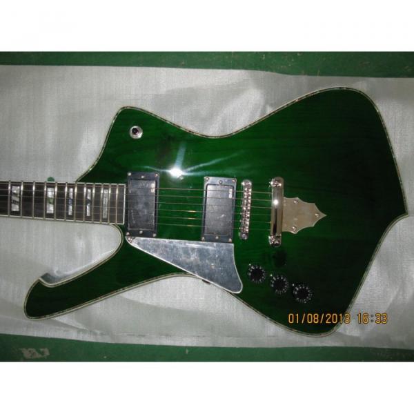 Custom Shop Left Iceman Ibanez Green Electric Guitar #2 image