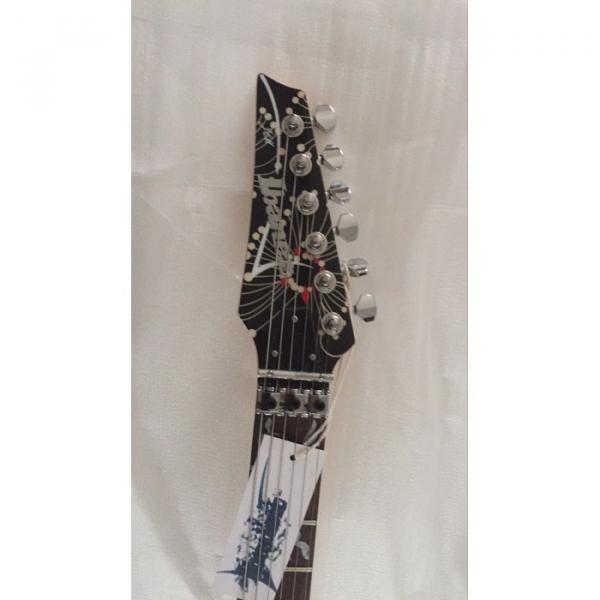 Custom Shop Left Handed Ibanez Jem7v Flower Electric Guitar #2 image