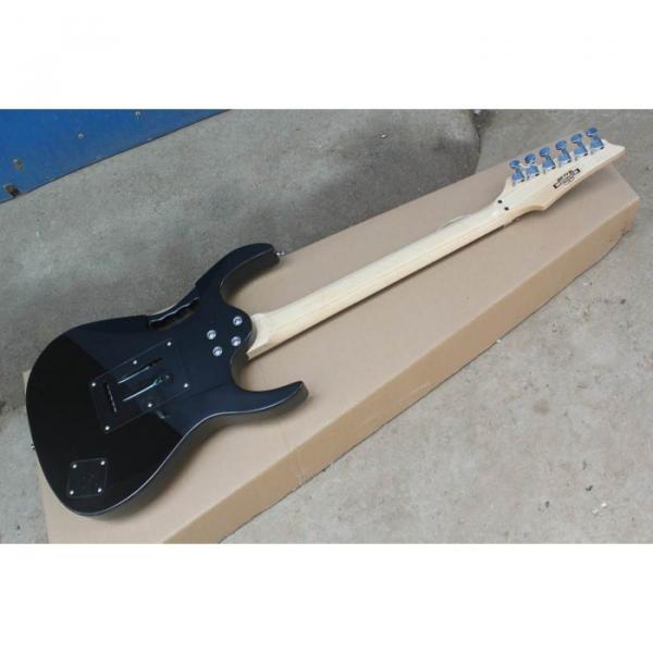 Custom Shop Left Handed Ibanez Jem7v Black Electric Guitar #2 image