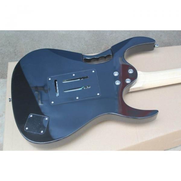 Custom Shop Left Handed Ibanez Jem7v Black Electric Guitar #4 image