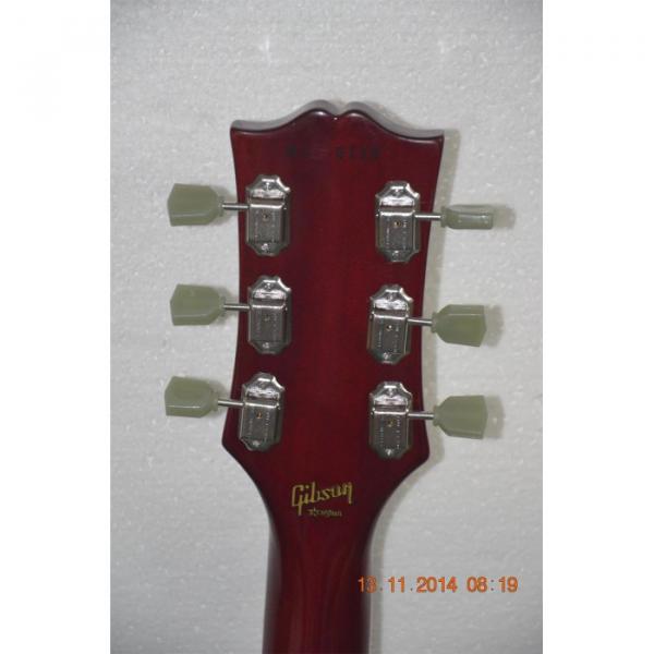 Custom Shop Left Handed Tiger Maple Top Burgundy Electric Guitar #2 image