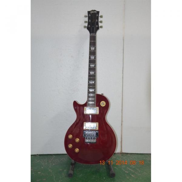 Custom Shop Left Handed Tiger Maple Top Burgundy Electric Guitar #3 image