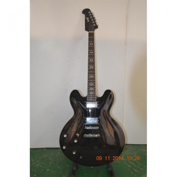 Custom Shop Left Handed Dave Grohl DG 335 Pelham Black Electric Guitar #4 image