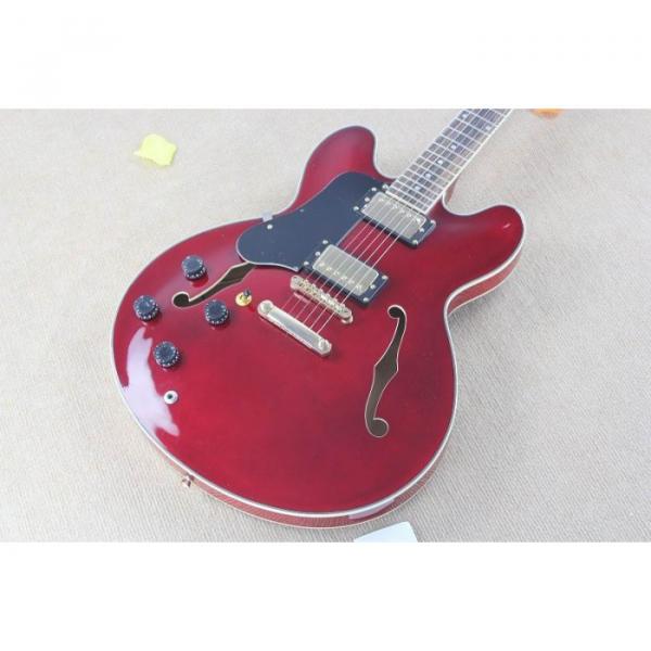 Custom Shop Left Handed Burgundy ES335 LP Electric Guitar #1 image