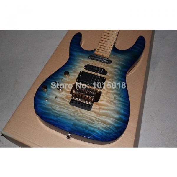 Custom Shop Left Hand Jackson SL2H Soloist Blue Ripples Electric Guitar #1 image