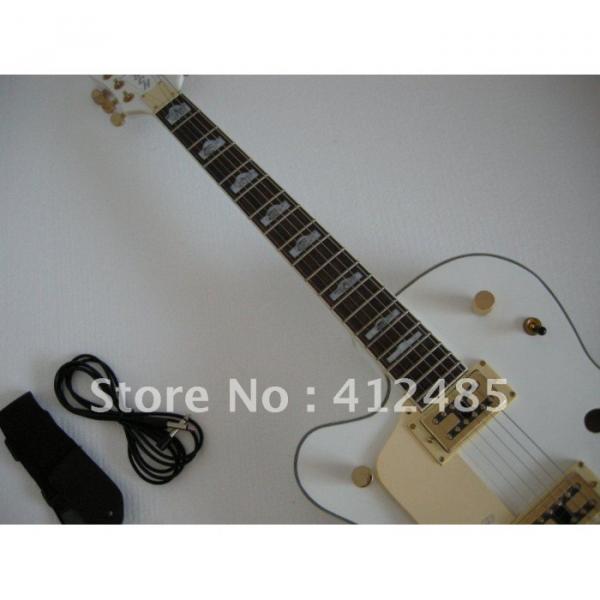 Custom Shop Left Hand Gretsch White Electric Guitar #4 image