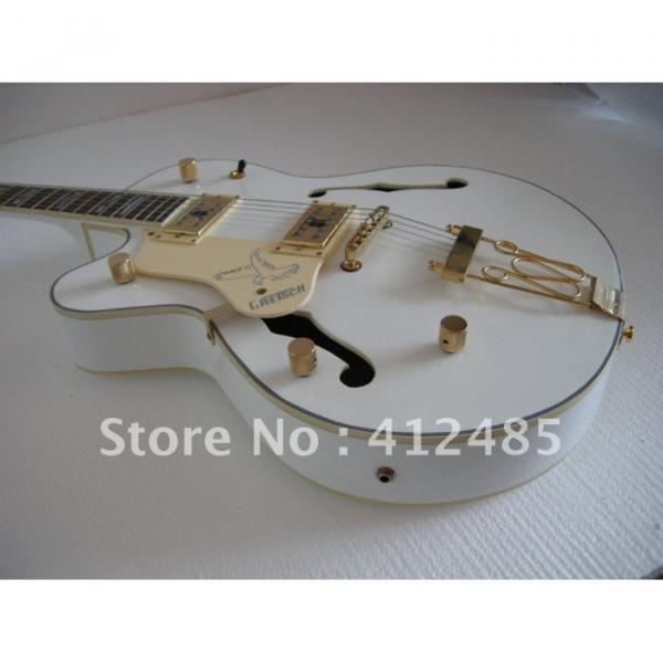 Custom Shop Left Hand Gretsch White Electric Guitar #5 image