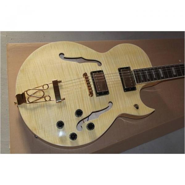 Custom Shop L5 Super CES Natural Maple Top Electric Guitar #1 image