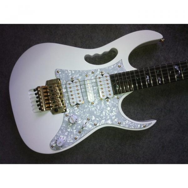 Custom Shop Jem 7V Steve Vai White Floyd Rose IBZ Electric Guitar #1 image