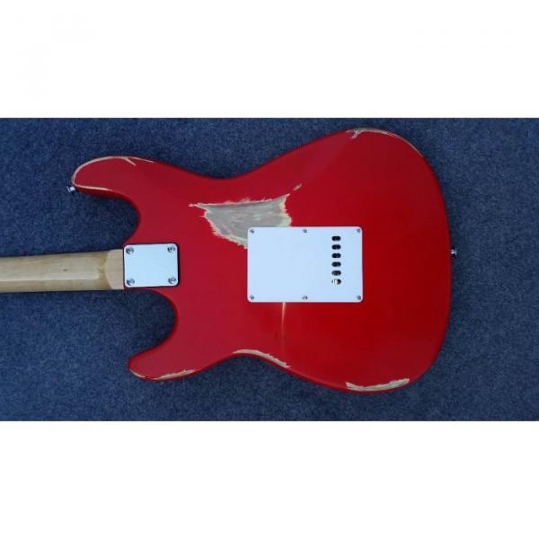 Custom Shop Jimmie Vaughan Relic Red Vintage Old Aged Electric Guitar #3 image
