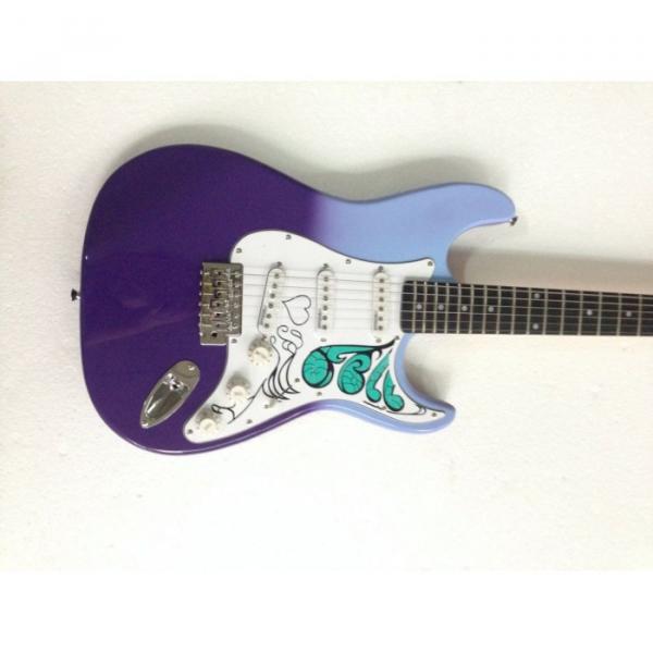 Custom Shop Jimi Hendrix Monterey Purple Sky Blue Electric Guitar #1 image