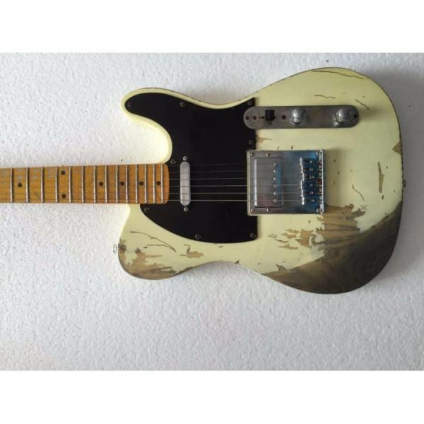 Custom Shop Jeff Beck Relic Classic Old Aged Telecaster Electric Guitar #1 image