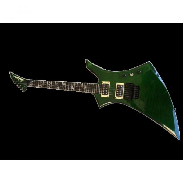 Custom Shop Jackson KE2 Flame Maple Top Green Electric Guitar #3 image