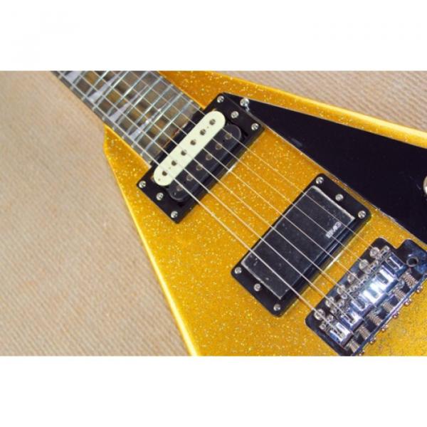 Custom Shop Jackson Flying V Gold Dust Electric Guitar #4 image