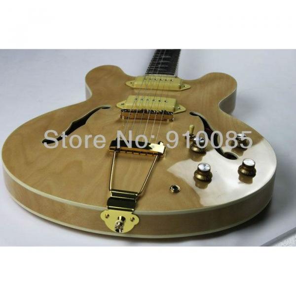 Custom Shop Inspired Natural John Lennon 1965 Casino Electric Guitar #4 image