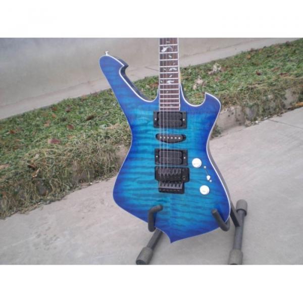 Custom Shop Ibanez Wave Blue Paul Gilbert Electric Guitar #1 image
