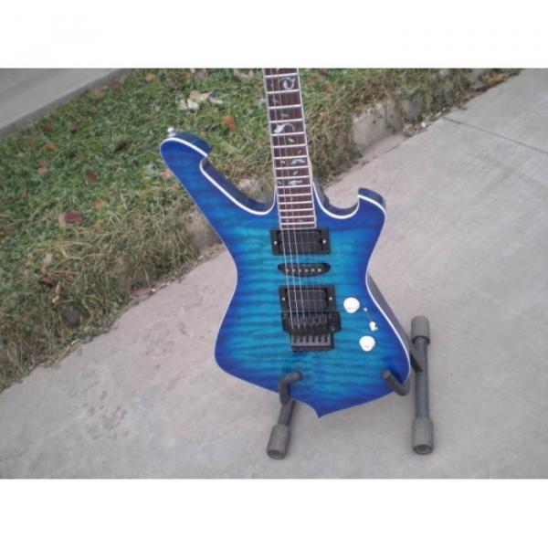 Custom Shop Ibanez Wave Blue Paul Gilbert Electric Guitar #3 image