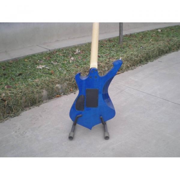 Custom Shop Ibanez Wave Blue Paul Gilbert Electric Guitar #4 image