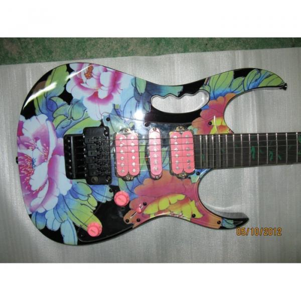 Custom Shop Ibanez Jem 7 Vai Flower Electric Guitar #1 image