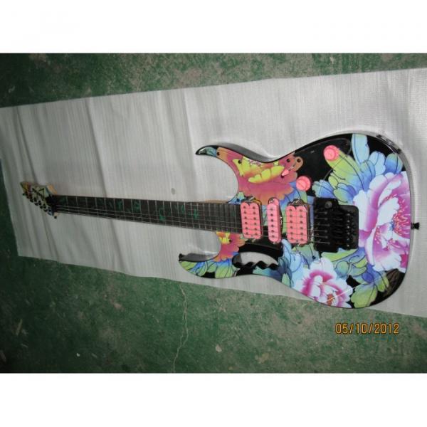Custom Shop Ibanez Jem 7 Vai Flower Electric Guitar #5 image