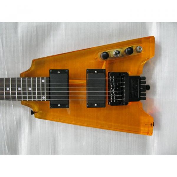 Custom Shop Headless Sunburst Acrylic Electric Guitar #1 image