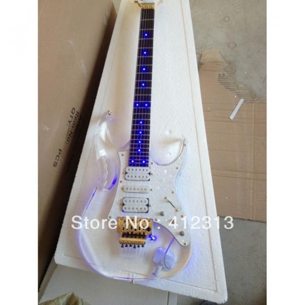 Custom Shop Ibanez Acrylic With Blue Led Light Electric Guitar #5 image