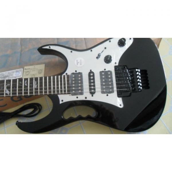 Custom Shop Ibanez Jem 7 Vai Black Electric Guitar #1 image