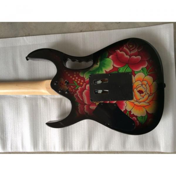 Custom Shop Ibanez Flower EMG Pickups Electric Guitar #2 image