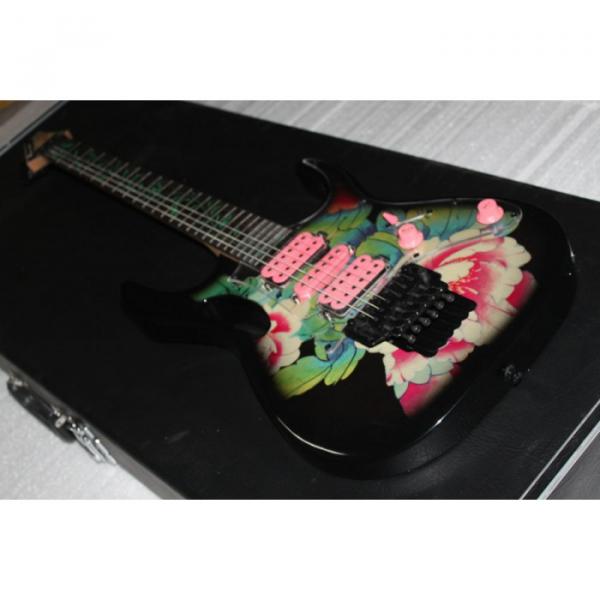 Custom Shop Ibanez Flower Electric Guitar #1 image