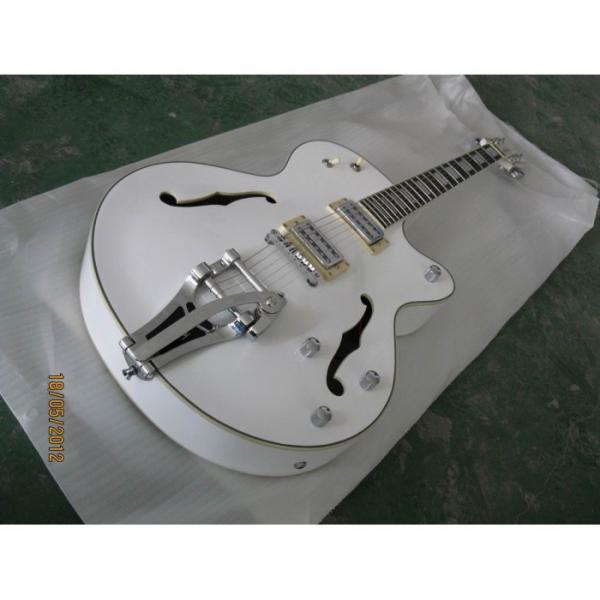 Custom Shop Gretsch White Nashville Electric Guitar #5 image