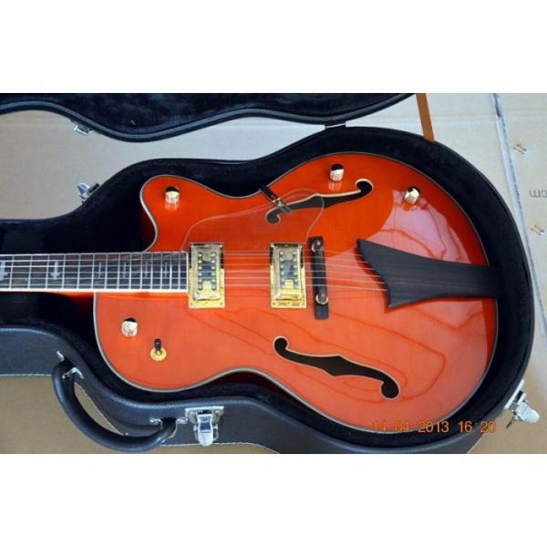 Custom Shop Hofner Fhole Orange Electric Guitar #1 image