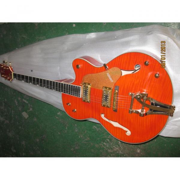 Custom Shop Gretsch Orange Falcon Electric Guitar #2 image