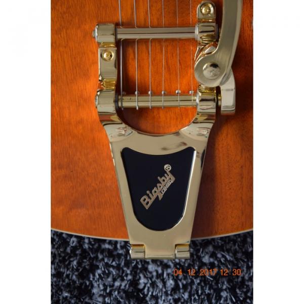 Custom Shop Gretsch 6 String Orange Transparent Electric Guitar #5 image