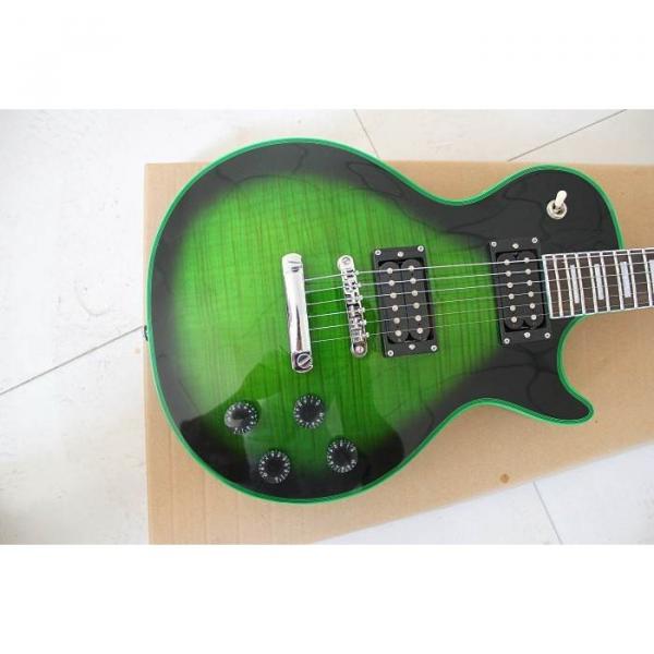 Custom Shop Green Flame Maple Top Electric Guitar #1 image