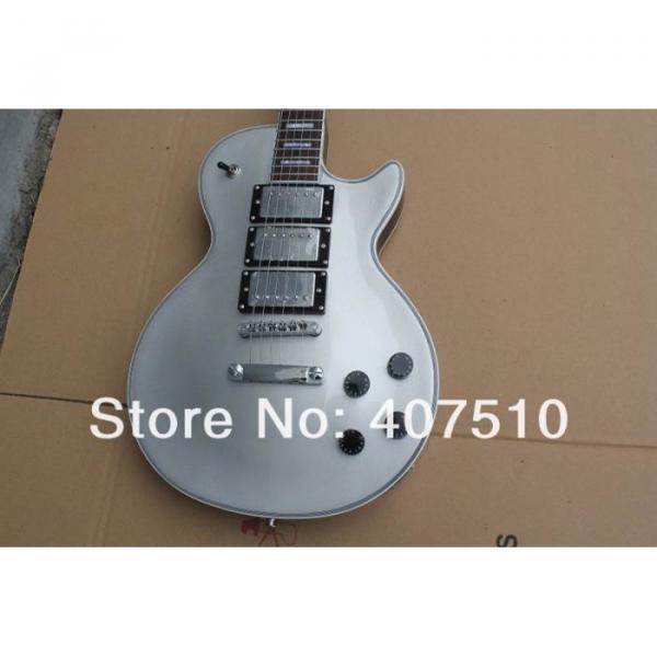 Custom Shop Gray Silver Burst 3 Pickups OEM Electric Guitar #1 image