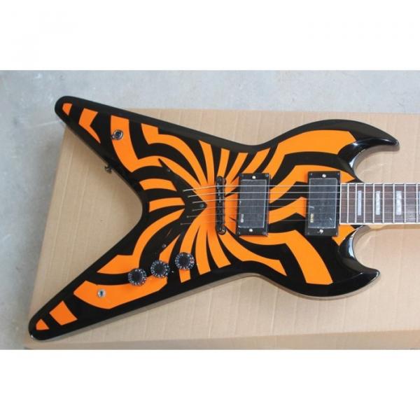 Custom Shop Flying V SGV LP Zakk Wylde Orange Electric Guitar #1 image