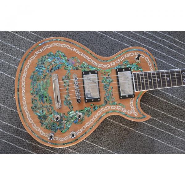 Custom Shop Flower Real Abalone Electric Guitar #4 image
